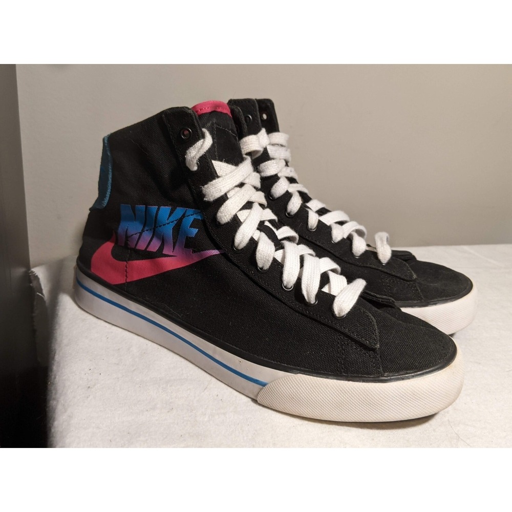 Nike Sweet Classic High Top Sneaker Neon Pink Blue Womens US‎ 8